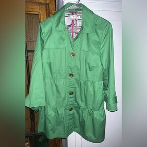 Elegant Green Trench Coat for Women